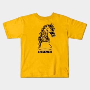 Checkmate - Horse Chess Piece Kids T-Shirt